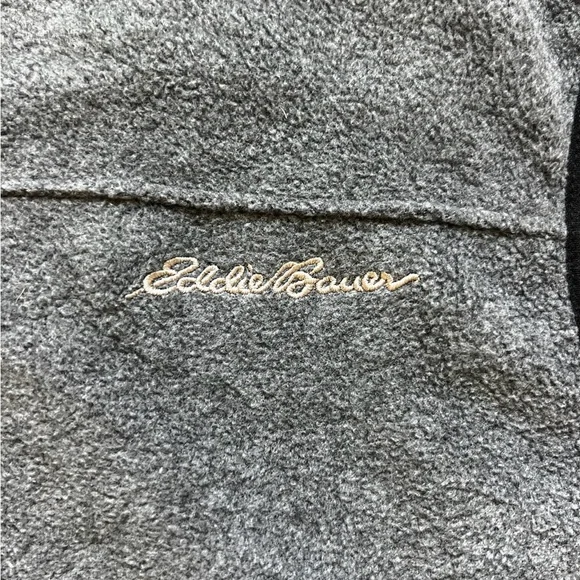 Eddie Bauer Fleece Vest Men’s Tall Large Gray Full Zip - Picture 6 of 9